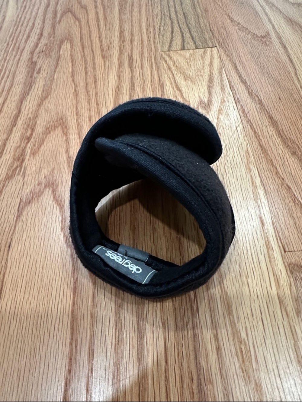 180 degrees ear muffs - black fabric felt unisex men woman adult child winter
